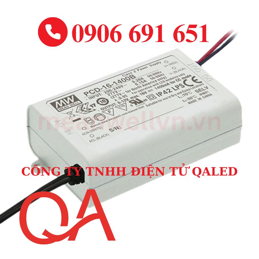Pilote LED Mean Well PCD-40-350B 40W 350mA