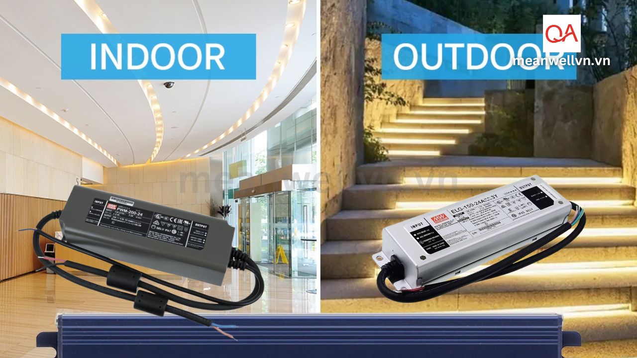 Nguồn LED Driver Trong Nhà Và Ngoài Trời Là Gì? nguon-led-driver-trong-nha-va-ngoai-troi-la-gi-qaled-meanwell-0909791751