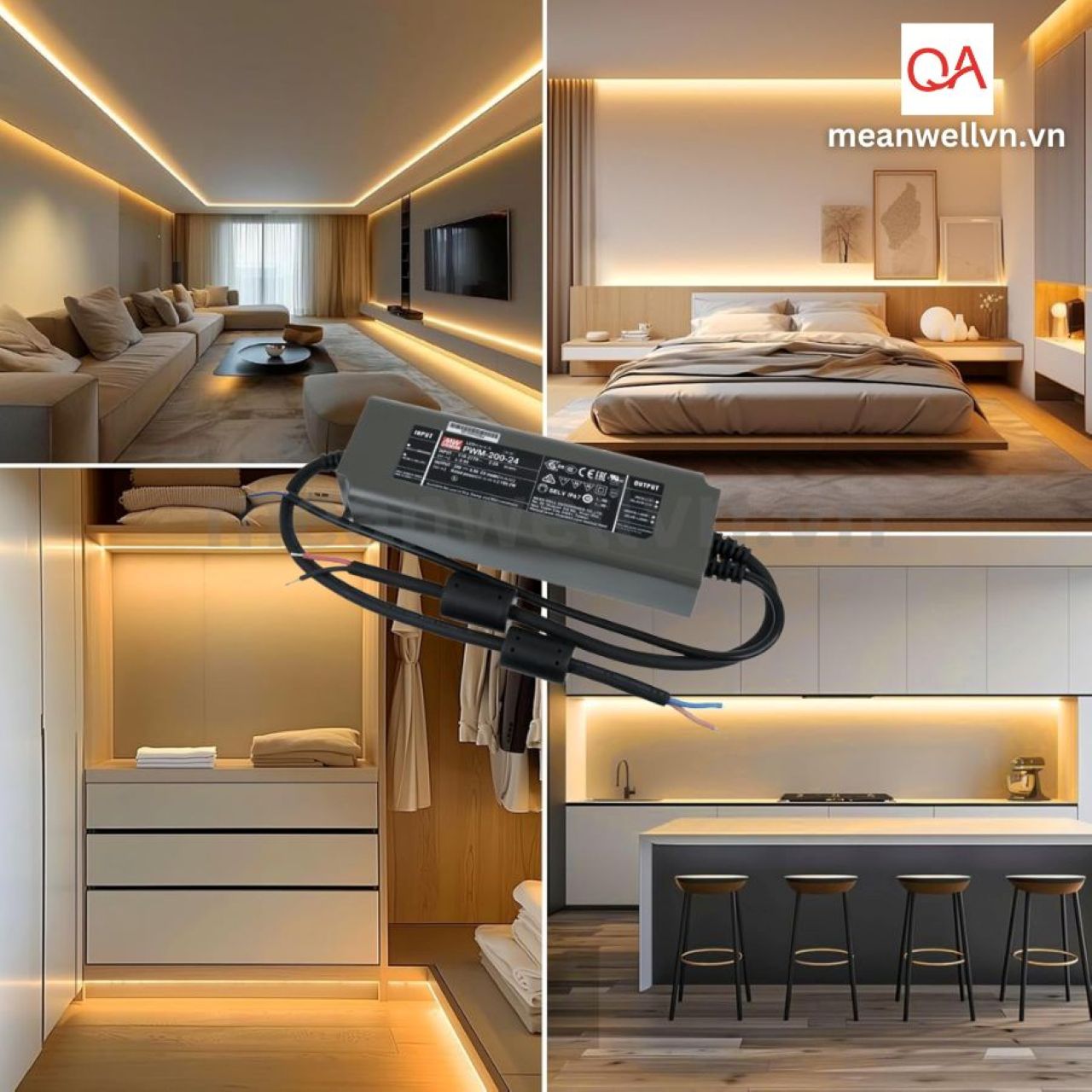 Ứng dụng dùng nguồn LED Meanwell trong nhà ung-dung-nguon-led-driver-meanwell-trong-nha-qaled-meanwell-0909791751